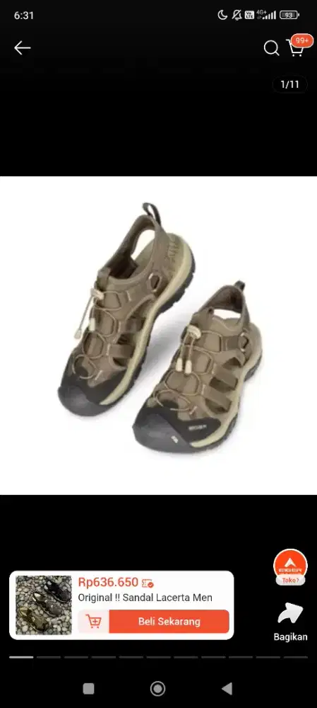 Original! Sepatu Sandal Lacreta Men Eiger