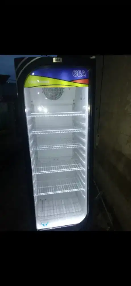 Jual bu showcase kulkas pendingin minuman ukuran 5 rak