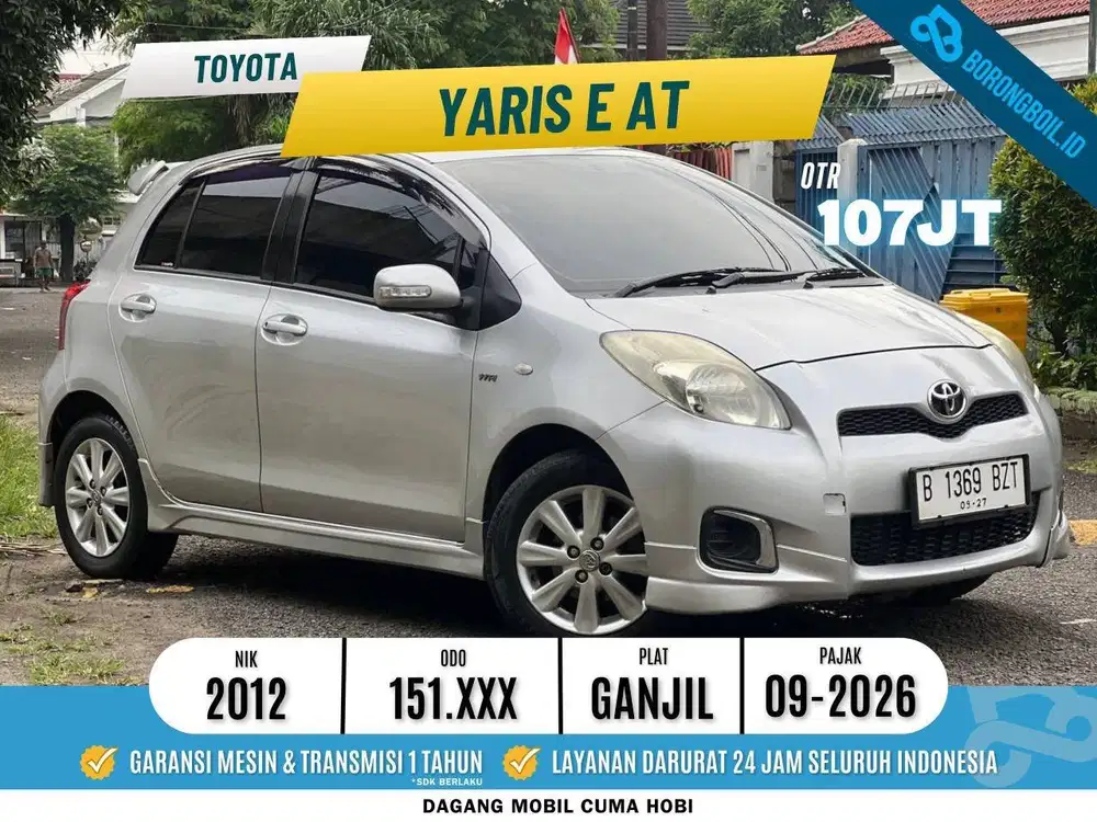 City Car Super Irit n Lega | Toyota Yaris E Metik 2012 Silver