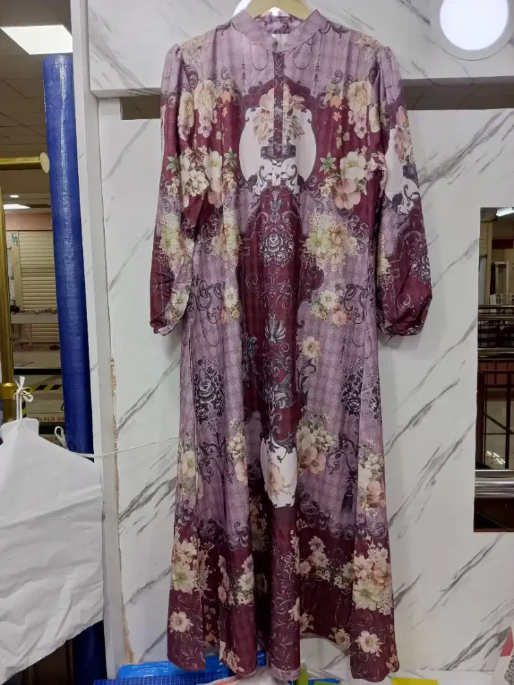 Gamis Wanita Bunga Elegan