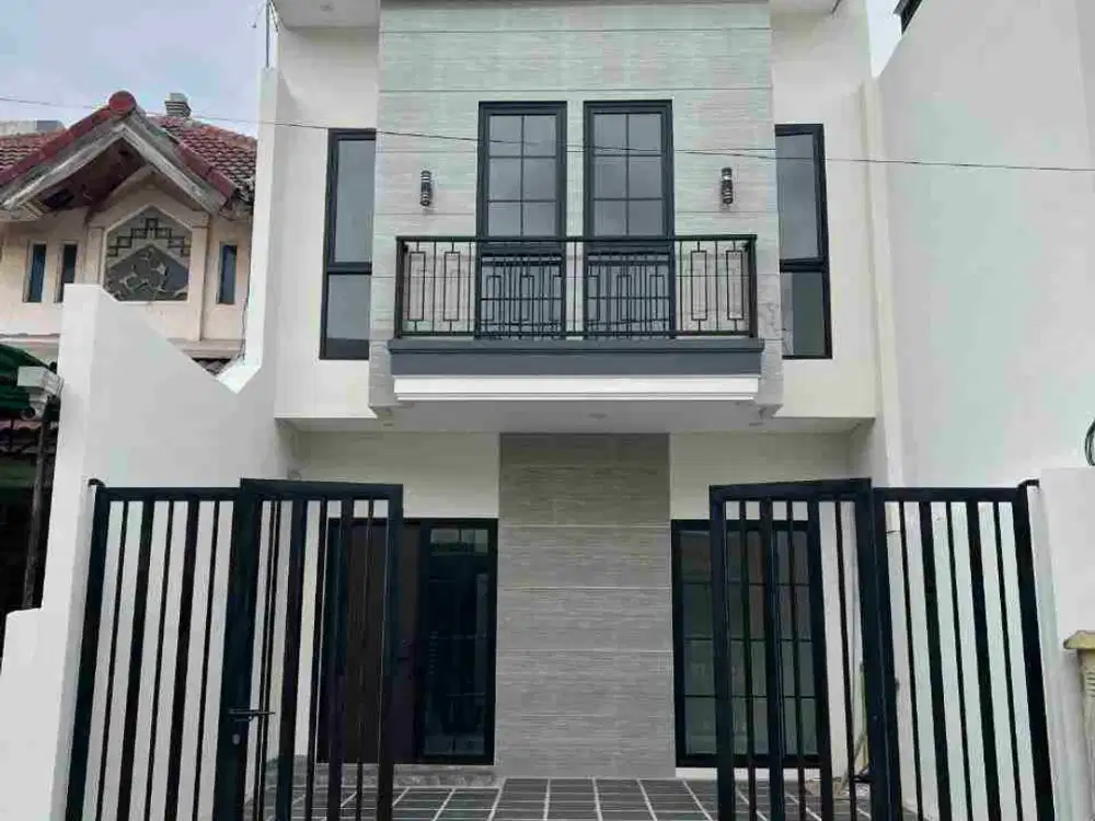 PANTAI MENTARI BARU GRESS ‼️ Rumah 2 Lantai Carport 2 Mobil Surabaya Timur