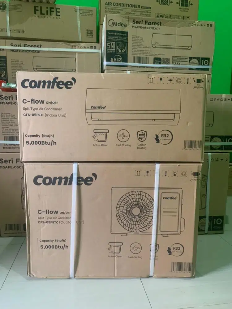 Ac Comfee 1/2 Pk Baru + Pasang