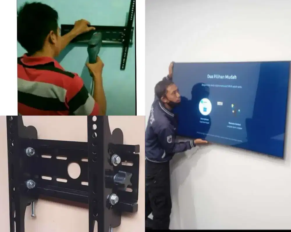 Braket +pasang atau jasa pasang terima rapih breket bracket led tv