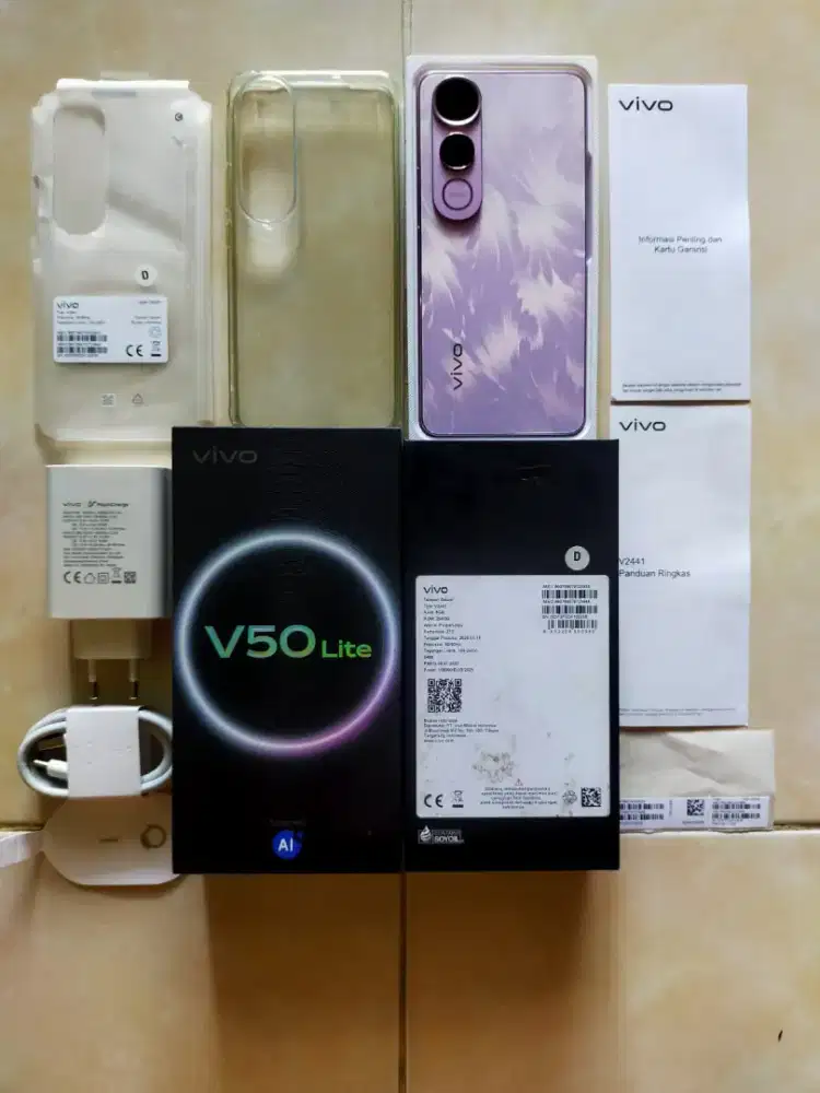 Vivo V50 lite 8/256 asli Vivo bukan barang refurbish