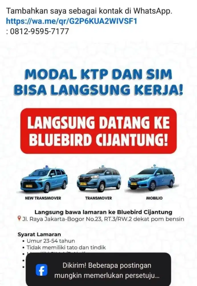 Lowongan Driver online