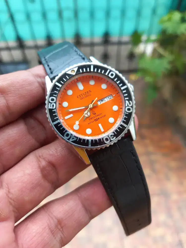 Citizen Crystron JDM diver 150m vintage seiko