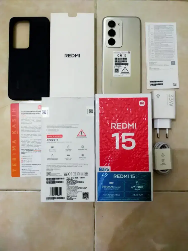 Redmi 15 seperti baru 8/128