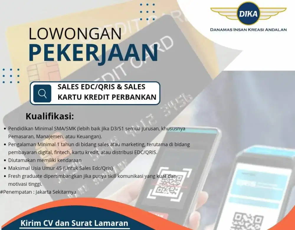 sales marketing kartu kredit dan qris
