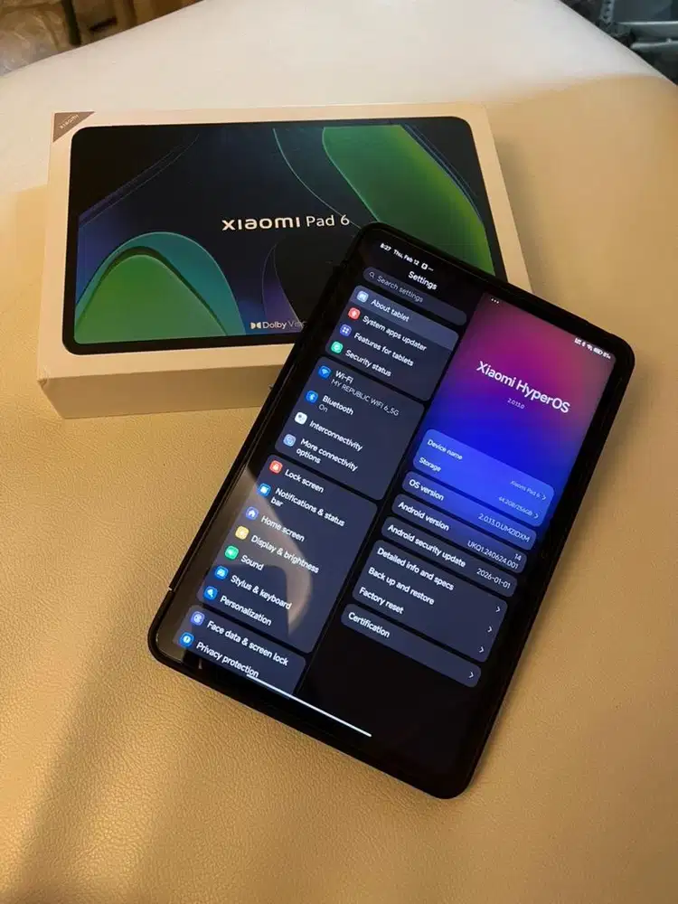 Xiaomi pad 6 mulus 100% like new tablet murah terbaik