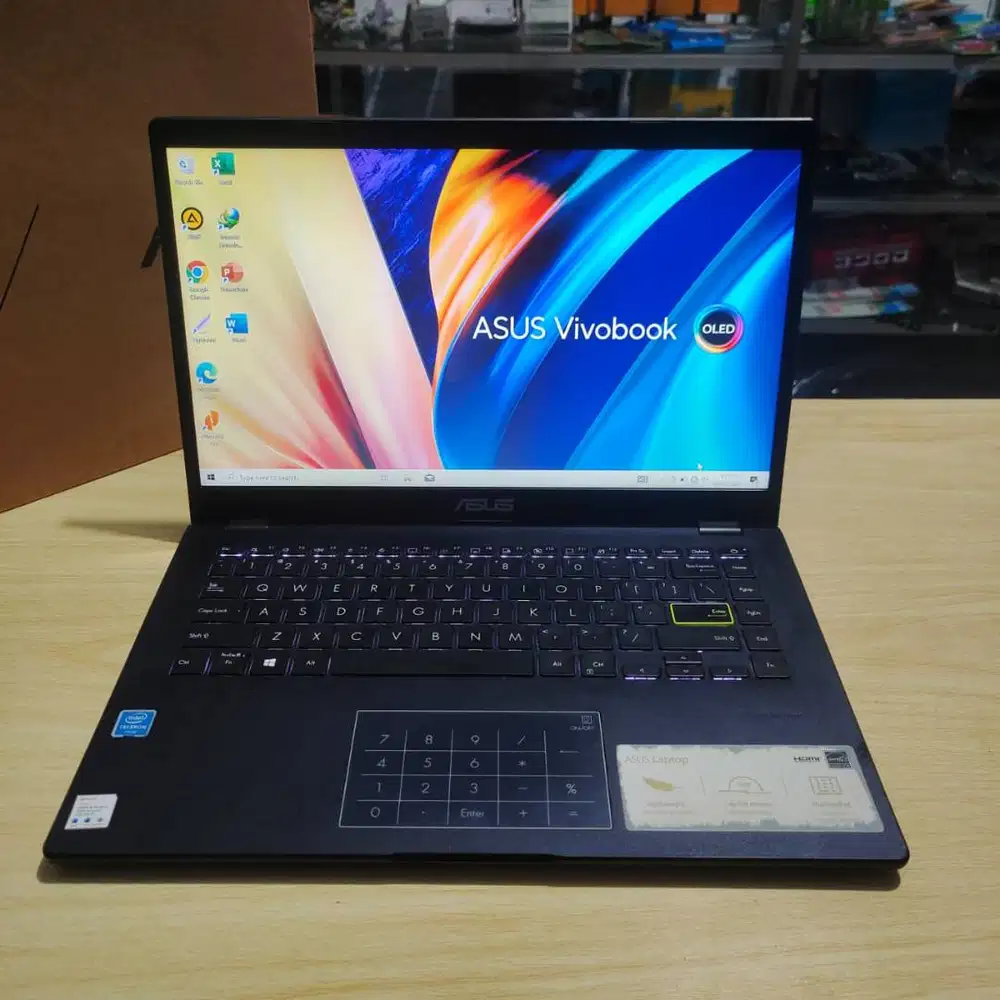 Laptop Asus Vivobook E410MA SSD 256GB NVME Mulus Fulset Dusbook