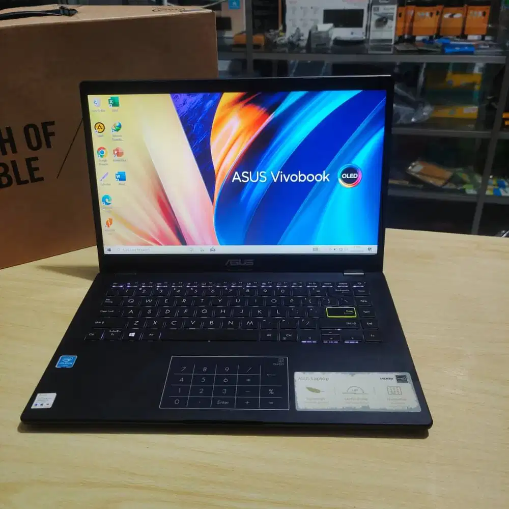 Laptop Asus Vivobook E410MA SSD 256GB NVME Mulus Fulset Dusbook