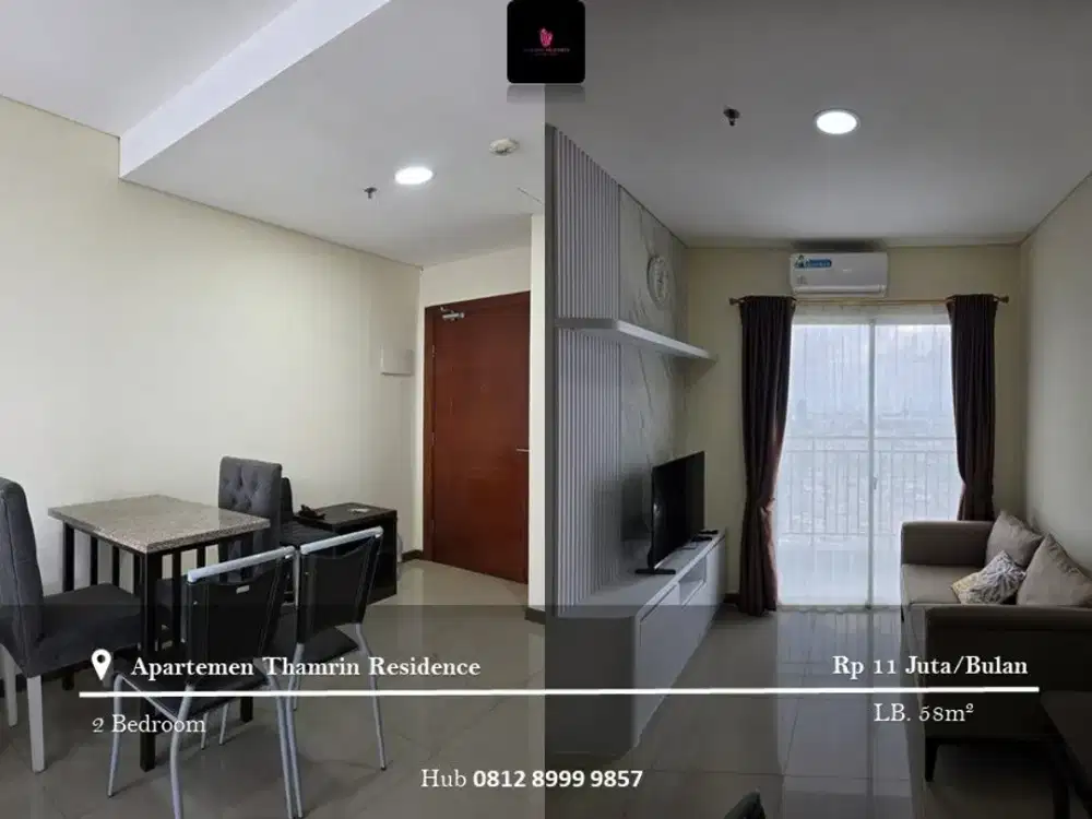 Disewakan Apartement Thamrin Residence Full Furnished 2BR High Floor