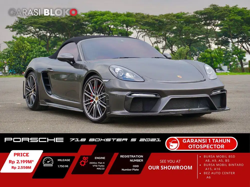 (Odo 1rb) Porsche 718 Boxster S Roadster 2021 / 2023