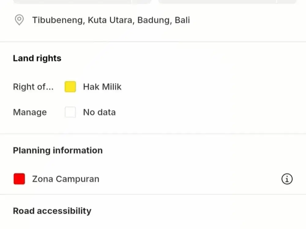 DIJUAL TANAH BONUS BANGUNAN – CANGGU BERAWA, BALI ( RBN / IWN HSB / LM )