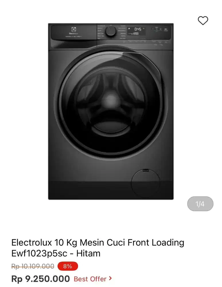 WM ELECTROLUX FRONT LOAD 10kg