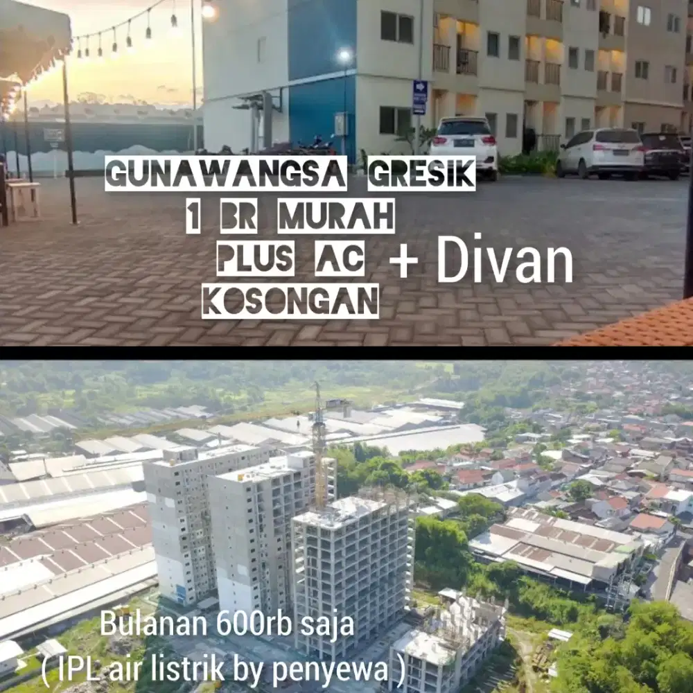 Apartment Gunawangsa Gresik 1 BR disewakan murah meriahbbida bulanan