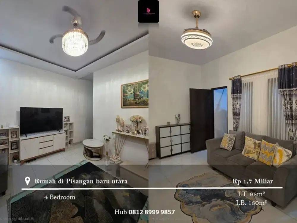 Dijual Rumah di Pisangan Baru Utara