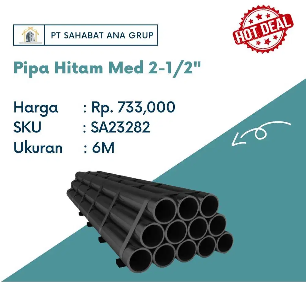 Pipa Hitam Med 2-1/2