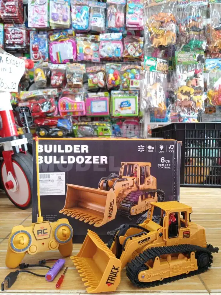 mainan anakk rc buldozerr