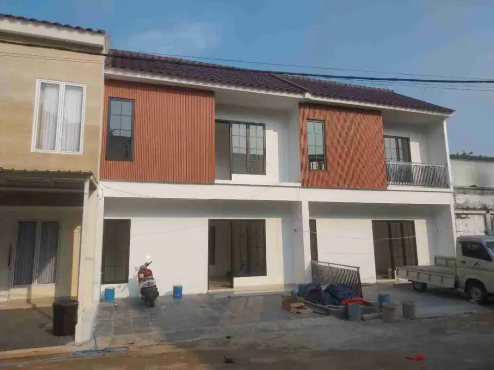 Rumah siap huni mewah dan bekualitas lokasi pinggir jalan raya kemang sari jatibening