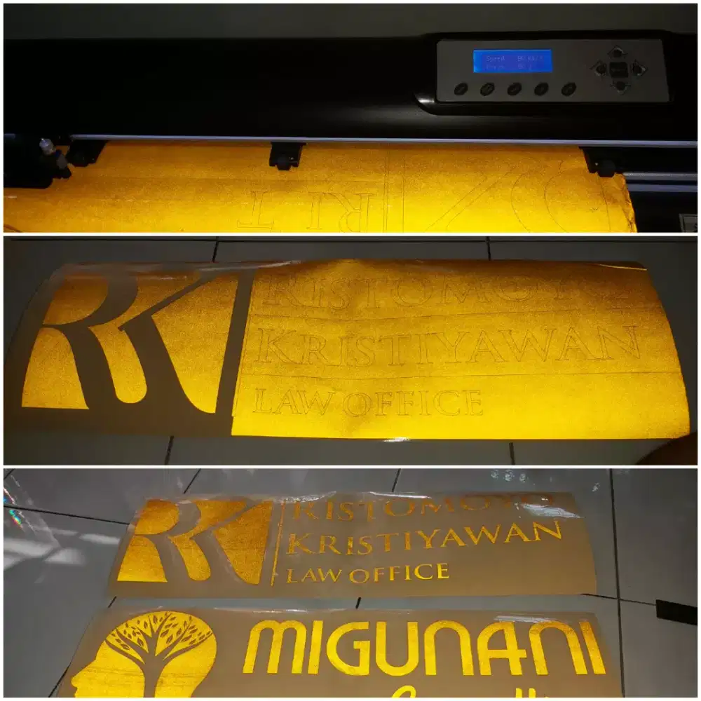 Stiker One Way Printing Sticker Sunblash Stiker Cutting Nama Ucapan