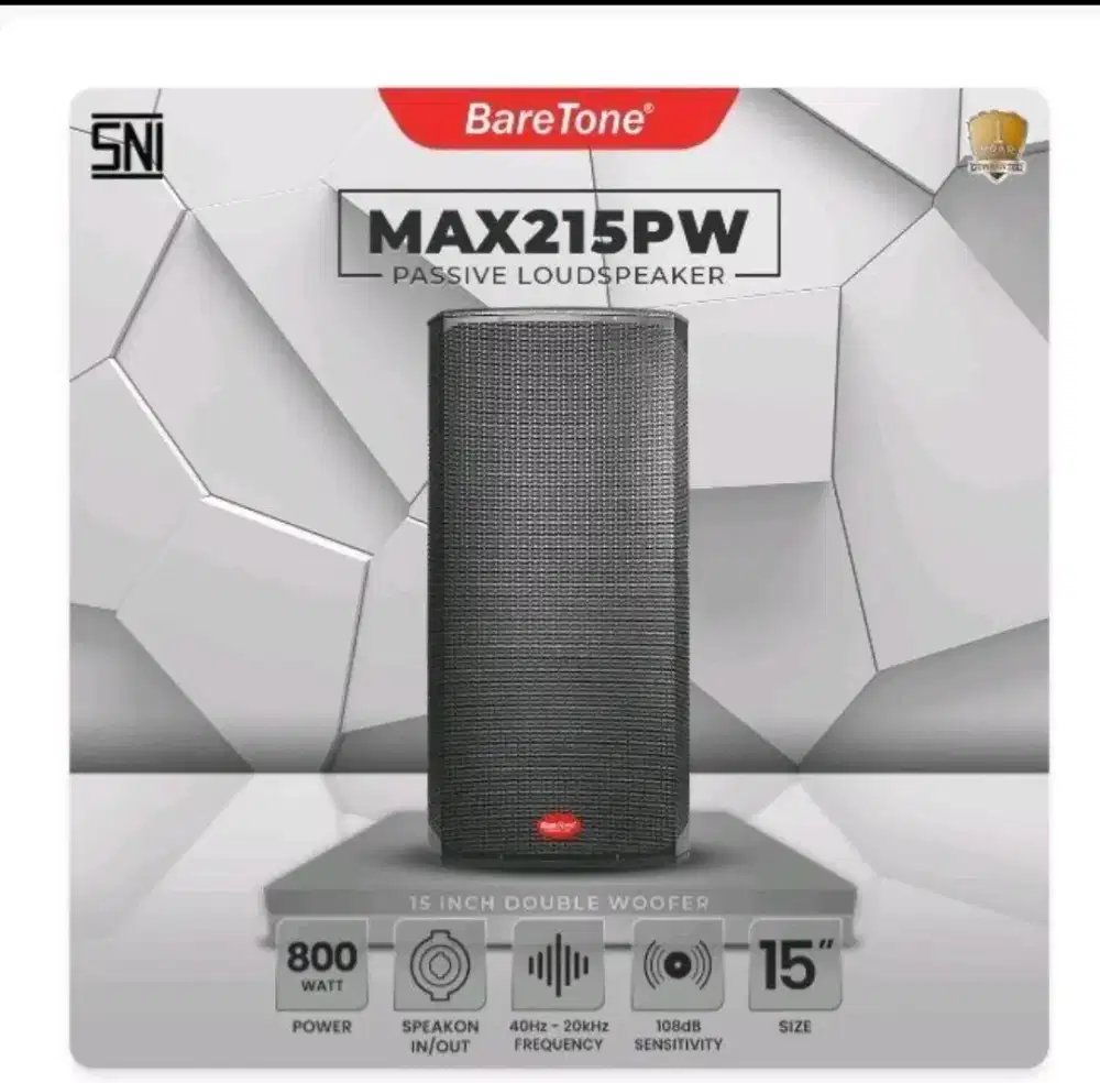 Baretone max215pw max 215 pw dobel pasif outdoor indoor original resmi