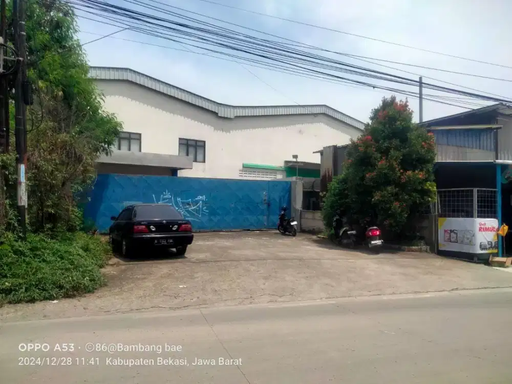 Gudang Besar & Strategis di Jl Raya Inspeksi Kalimalang, Cikarang Bekasi – Akses Kontainer 40 Feet
