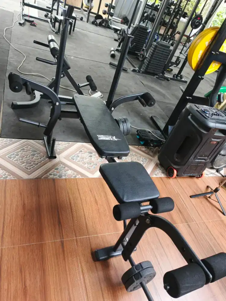 Home gym kursi bench press flat/incline