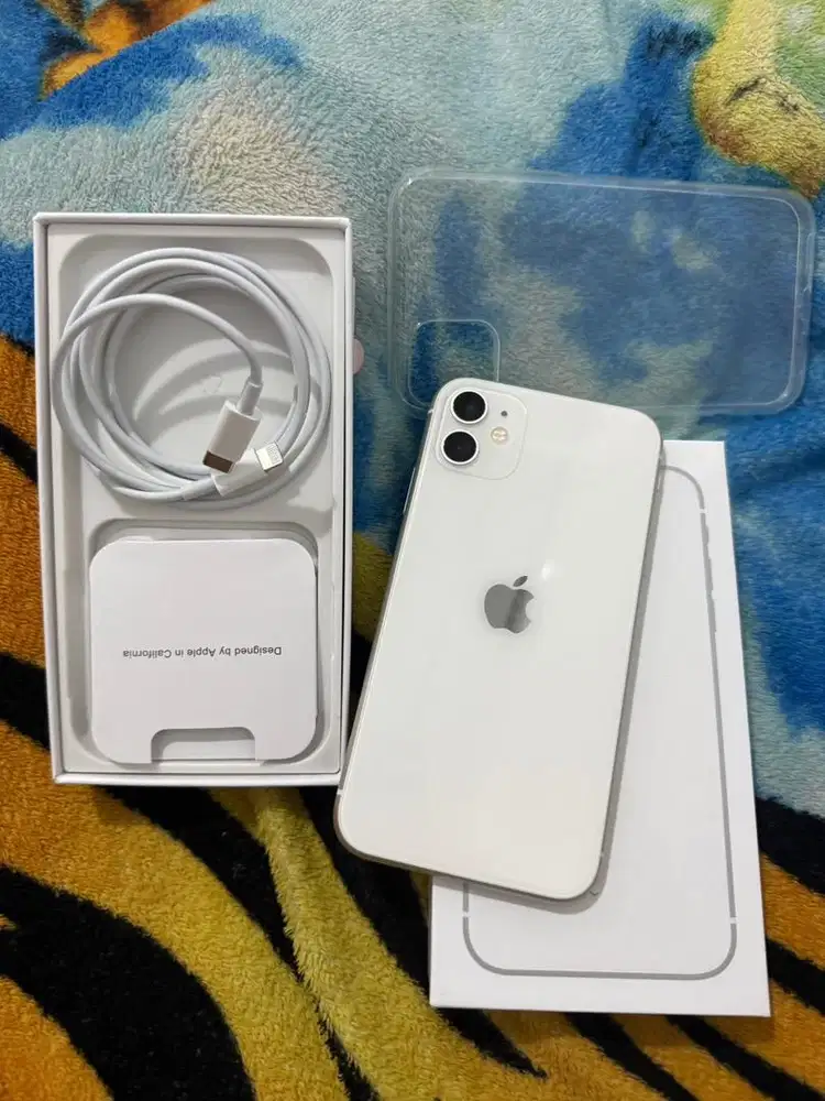 iphone 11 128gb ibox white fullset