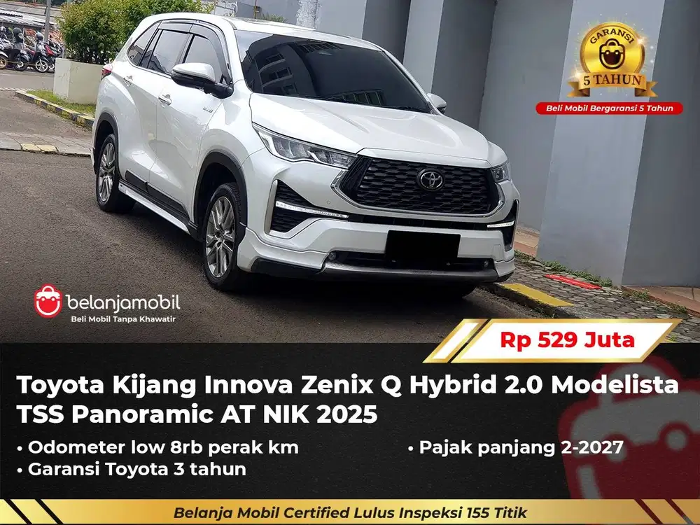 [GARANSI 5TH] Toyota Innova Zenix Q Hybrid 2.0 Modelista TSS 2025/2026