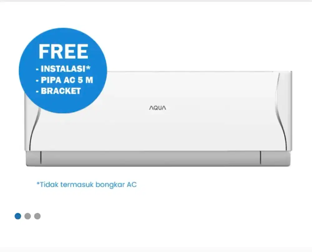 AQUA AC SPLIT 1/2 PK STANDARD WHITE