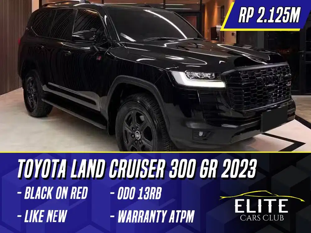 Toyota Land Cruiser 300 GR 2023 Black on Red Hitam LC LC300 GRS 300GR