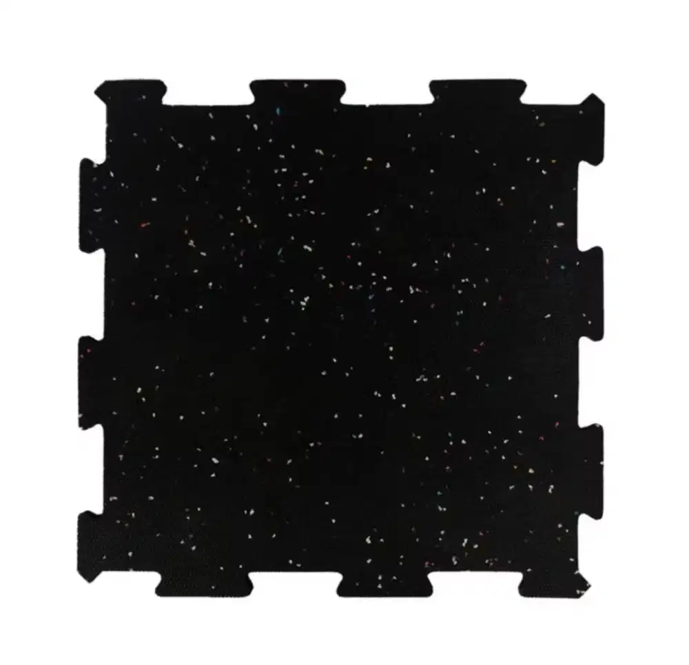 Alas Gym Pyramid Rubber Fitness mat 50x50cm bintik putih bench press