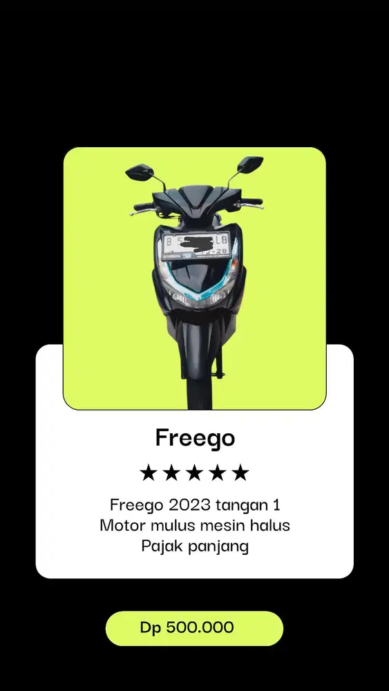 Dp 500rb Yamaha Freego 125 (KTP daerah bs kredit frego