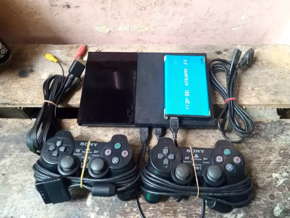 Jual PS2 slim hardisk 40GB fullgame siap main