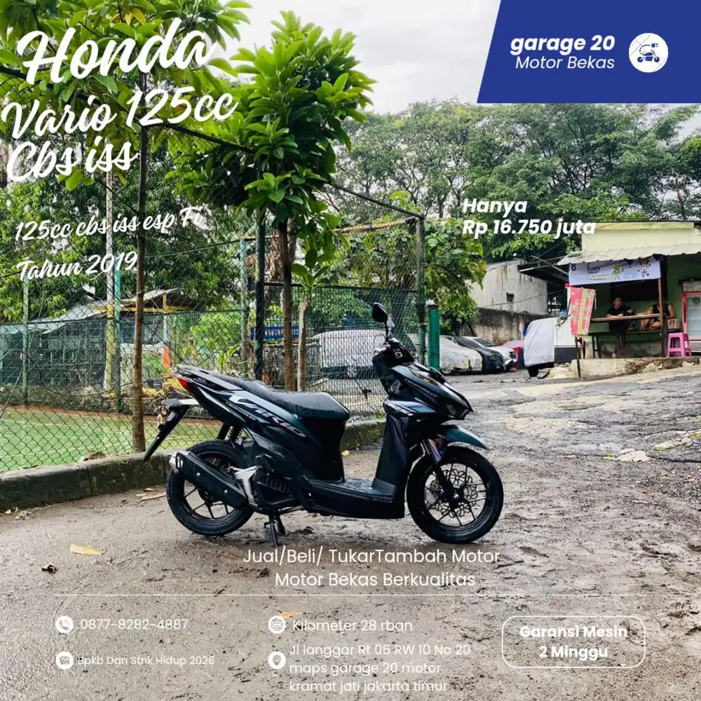Honda Vario 125cc Cbs Iss Esp fi Tahun 2019