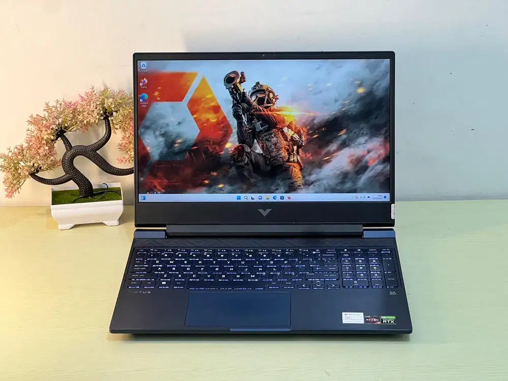 HP Victus 15 Ryzen 5-5600H RAM 16 SSD 512 RTX 3050Ti Mulus No Minus
