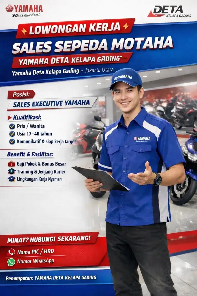 Dibutuhkan sales sebanyaknya