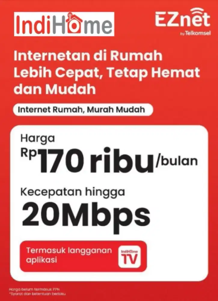 Internet wifi termurah Indihome