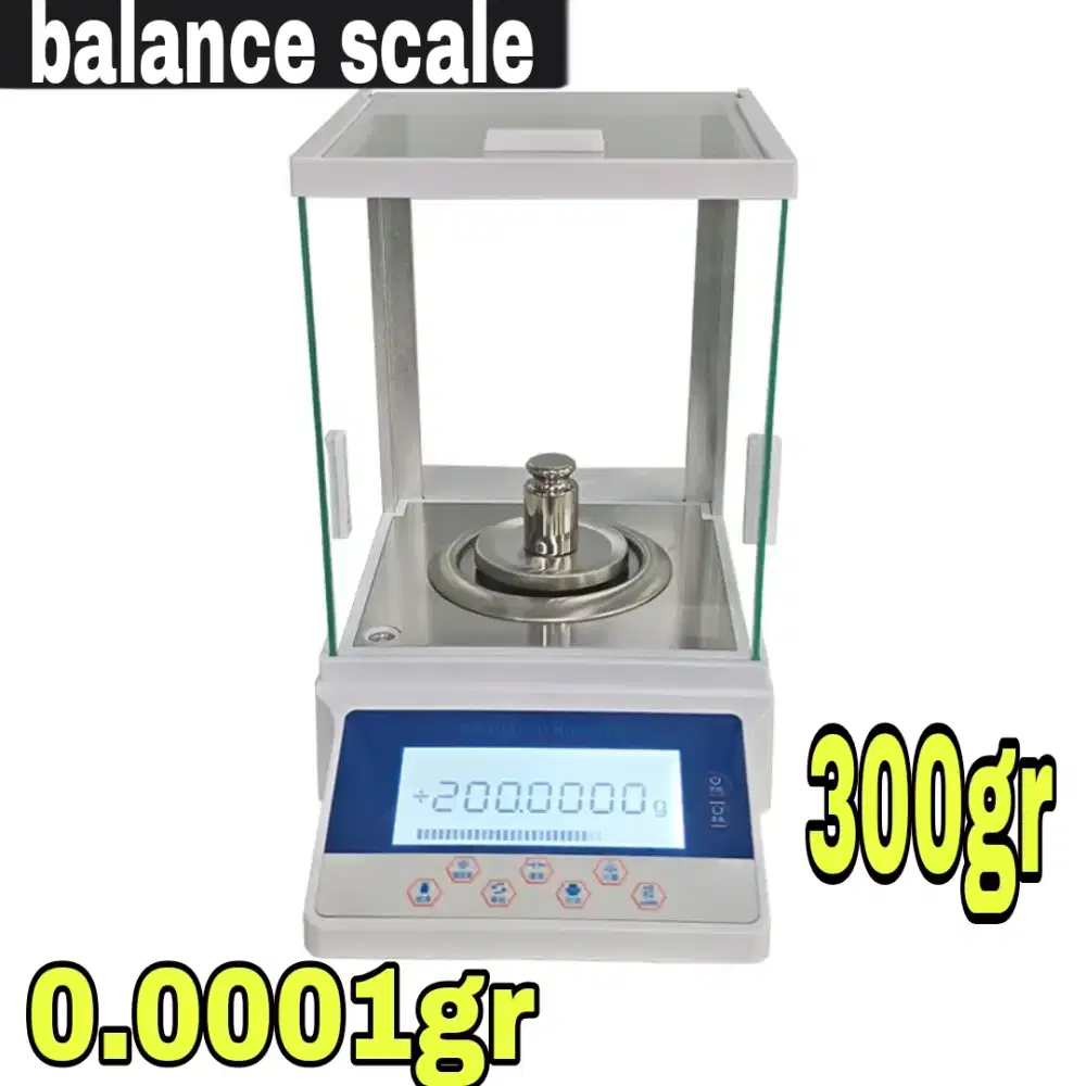 300gr 0.0001g timbangan analitik lab balance 4digit 0,1mg