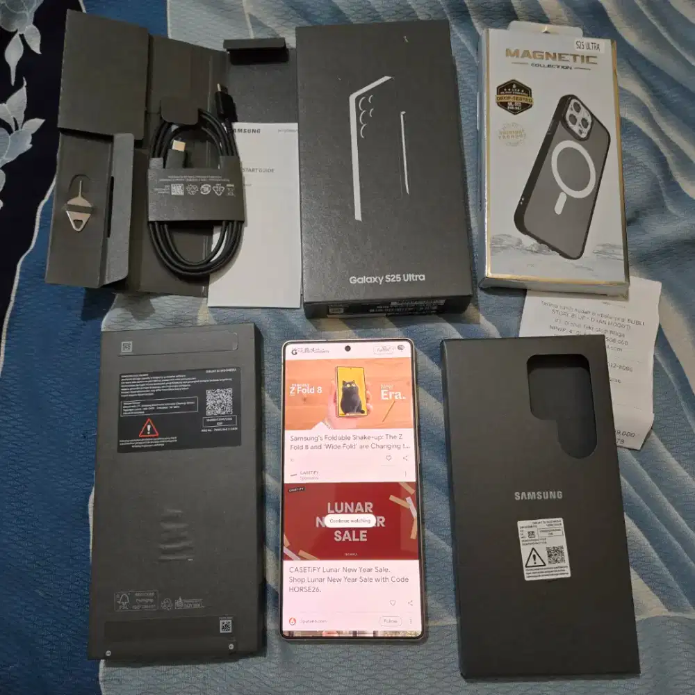 Samsung Galaxy S25 Ultra 12/256 Titanium Black 
Garansi SEIN