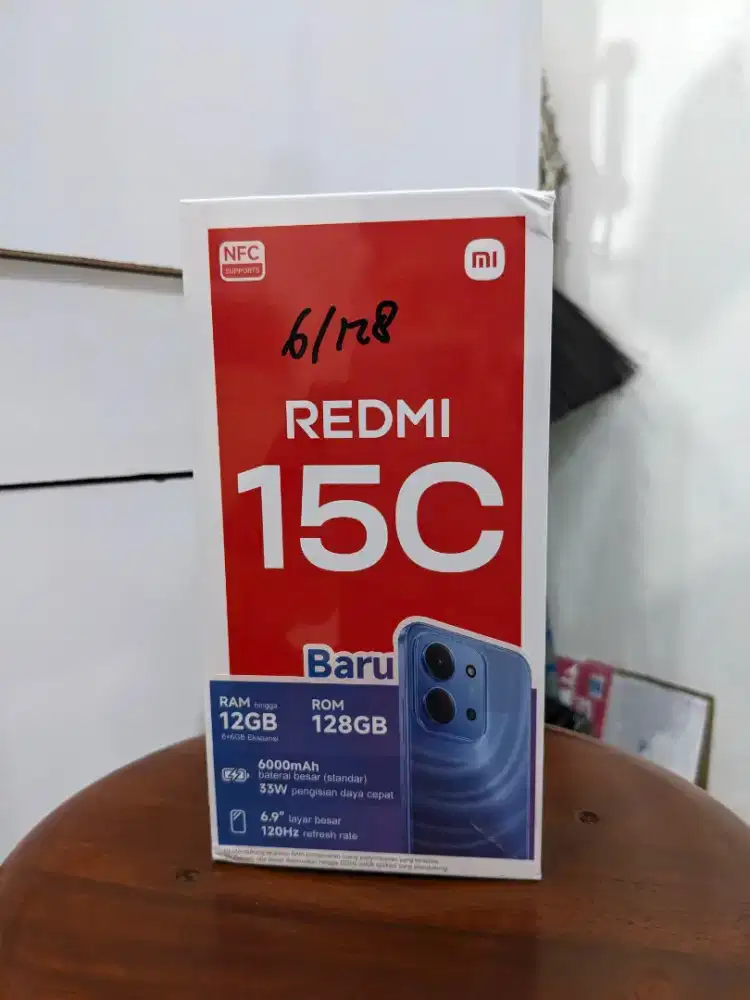 Redmi 15C 6/128 Garansi Resmi 15 Bulan, Gratis Antar Sampai Rumah/COD