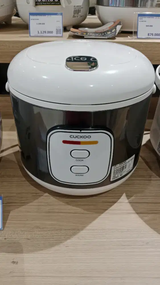 CUCKOO RICE COOKER WHITE SILVER