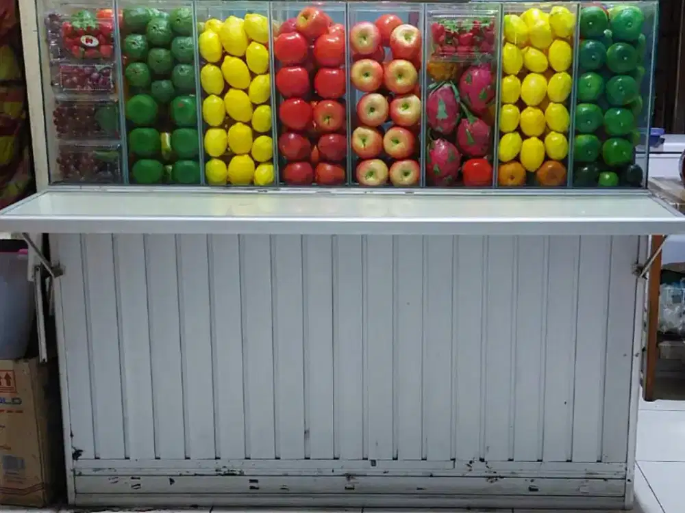 Etalase Jus Aluminium Besar