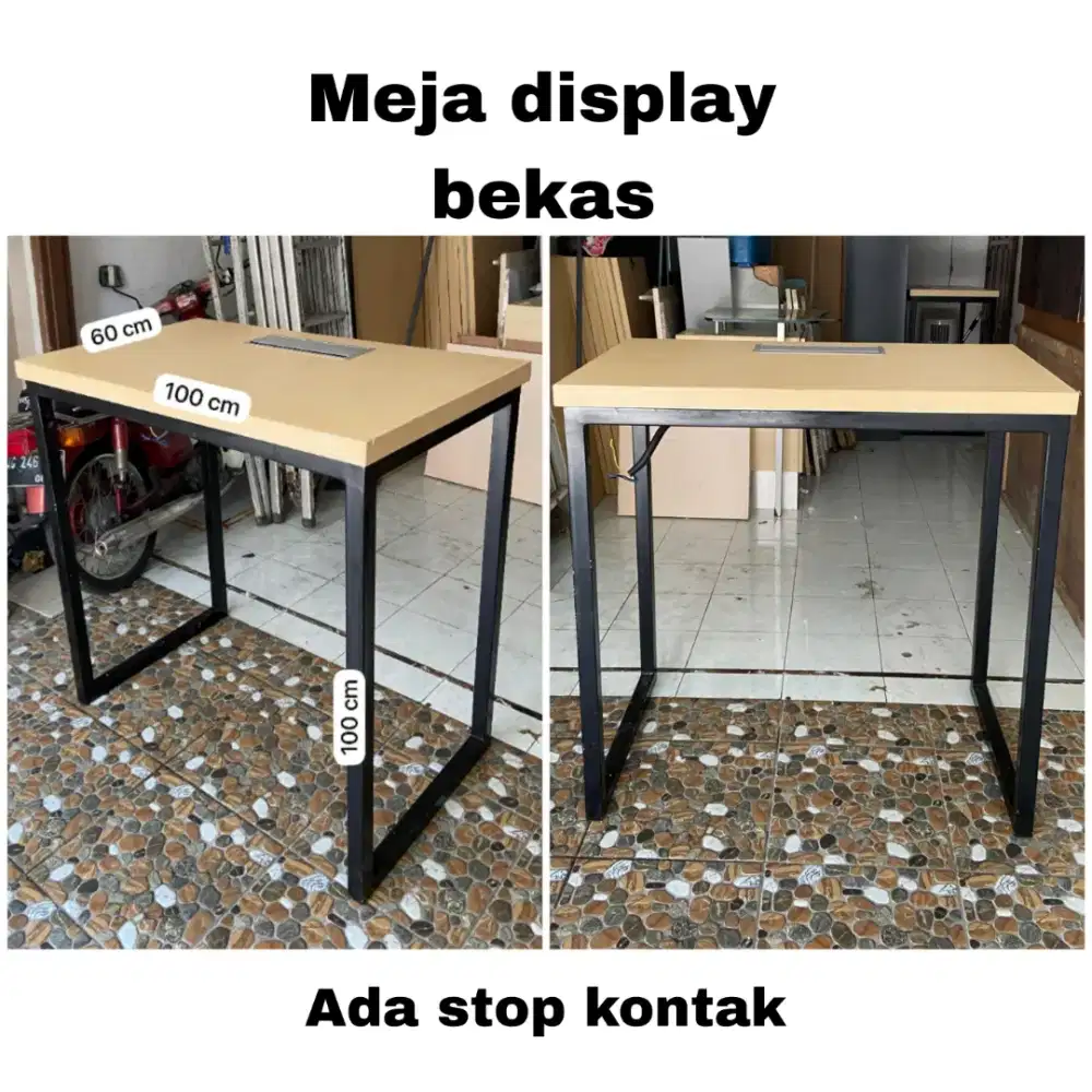 Meja display hp laptop meja kantor meja bekas