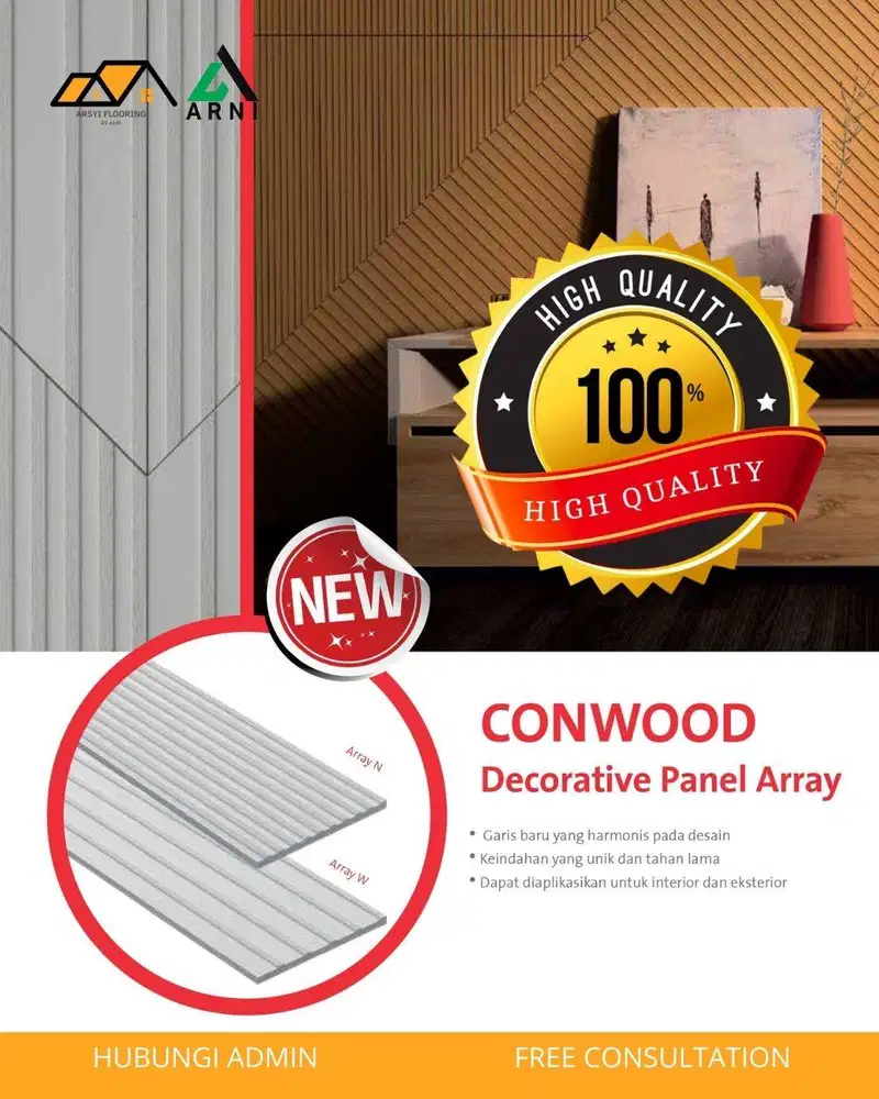 Conwood Decorative Panel Array|Dinding Conwood ANTI RAYAP