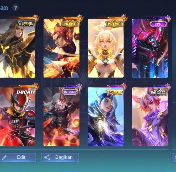 JUAL AKUN MOBILE LEGEND