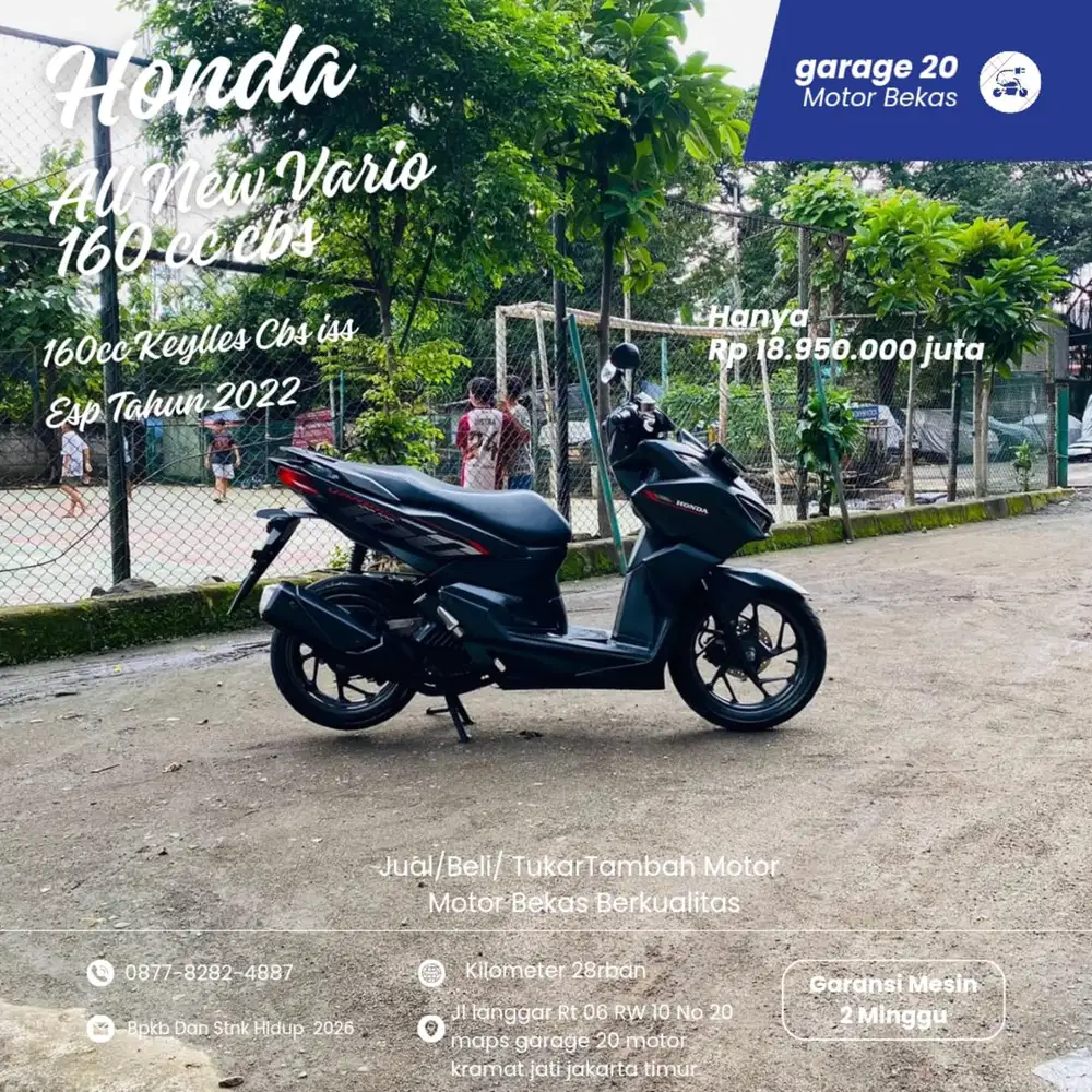Honda All New Vario 160cc Keylles Tahun 2022