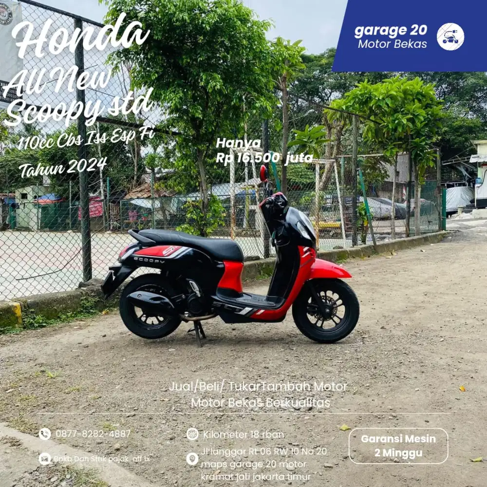 Honda All New Scoopy 110cc Std Cbs Iss Esp fi Tahun 2024