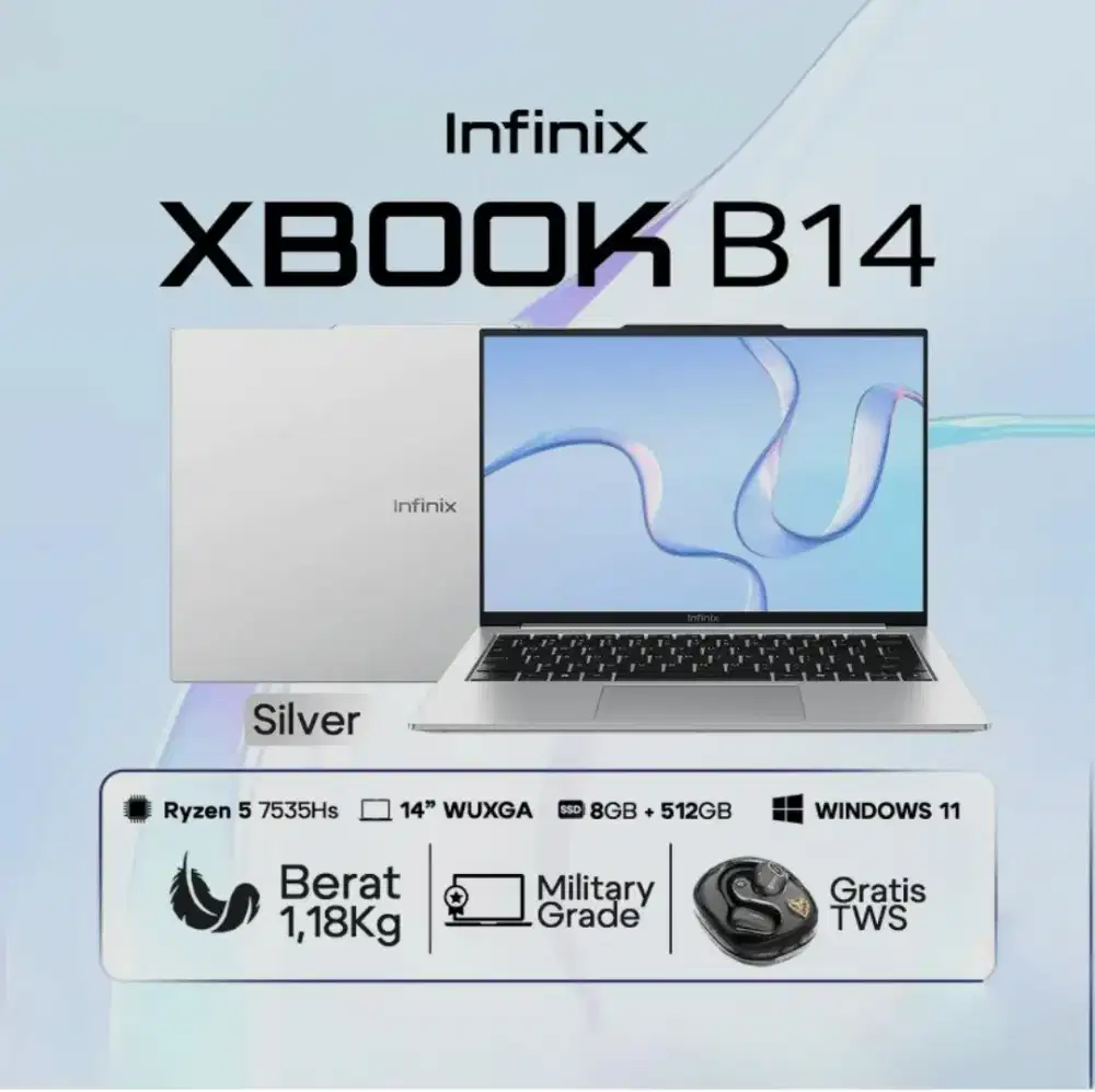 INFINIX XBOOK B14 – Laptop Ringan, Kencang & Siap Kerja